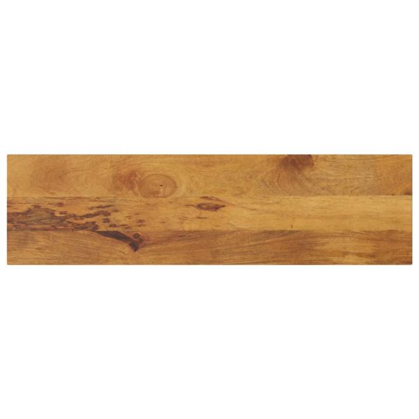 Плот за маса 120x20x3,8 см, правоъгълен, масивна дървесина, цвят манго