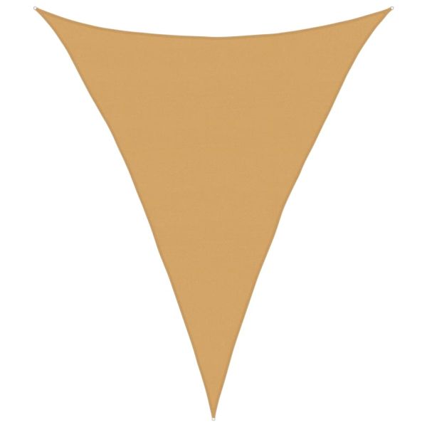 Сенник за платно 160 г/м² триъгълен пясък 5x7x7 м HDPE