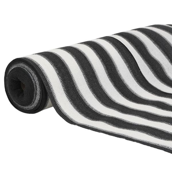 Мрежа за поверителност, антрацит и бяло, 1x10 м, HDPE 150 г/м²