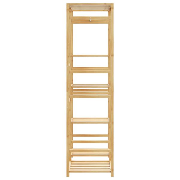 Закачалка за дрехи с рафтове 100x50x184,5 см, бамбук