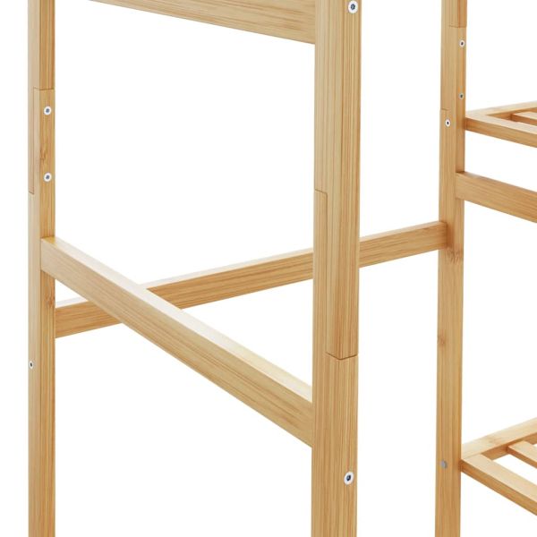 Закачалка за дрехи с рафтове 100x50x184,5 см, бамбук