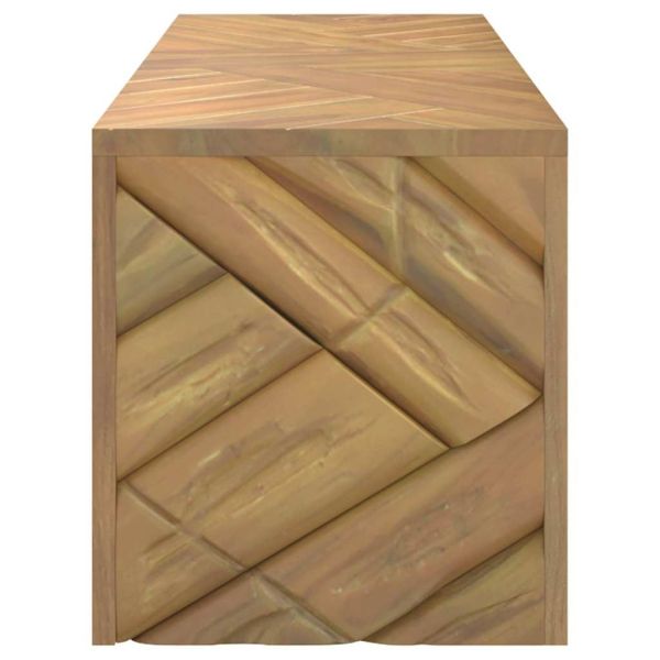 Холна маса 110x35x38 см, масивно тиково дърво