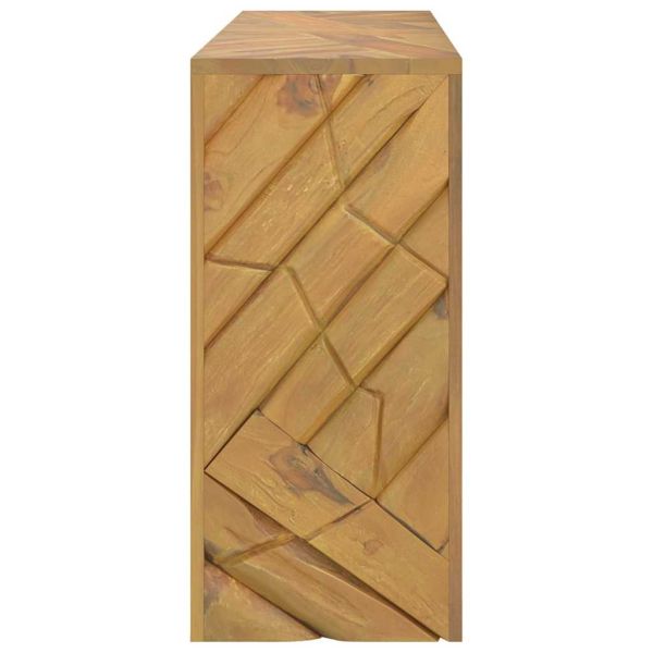 Конзолна маса 110x35x75 см, масивно тиково дърво
