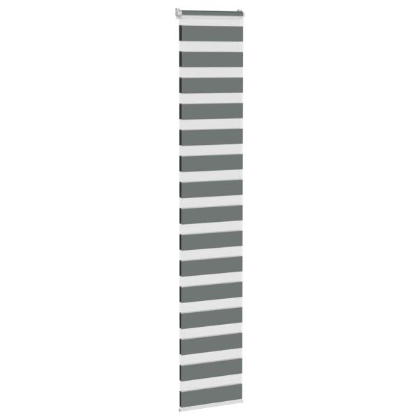Зебра щора, тъмносива, 40x230 см, ширина на плата 35,9 см, полиестер