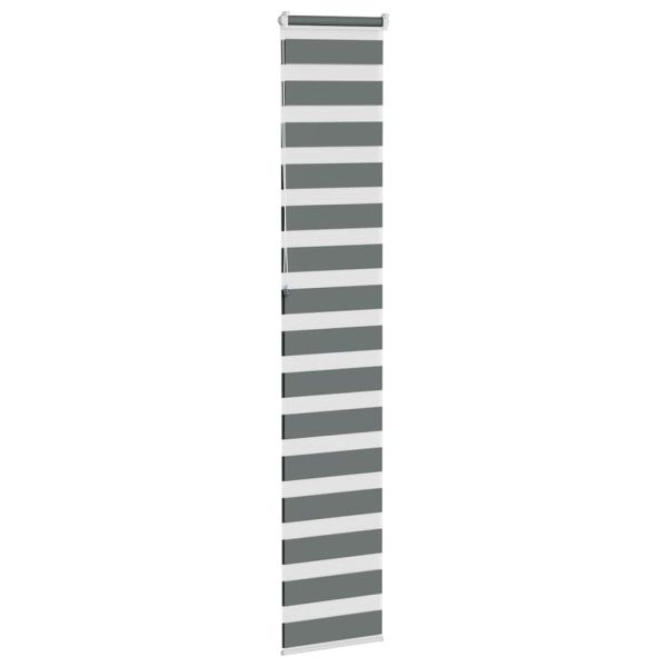 Зебра щора, тъмносива, 40x230 см, ширина на плата 35,9 см, полиестер
