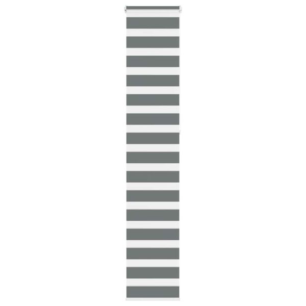 Зебра щора, тъмносива, 45x230 см, ширина на плата 40,9 см, полиестер