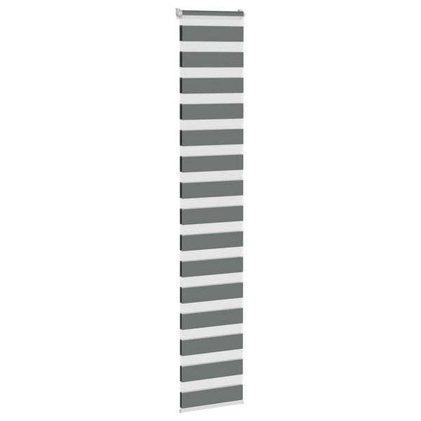 Зебра щора, тъмносива, 45x230 см, ширина на плата 40,9 см, полиестер