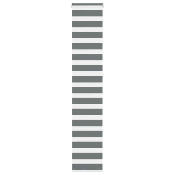 Зебра щора, тъмносива, 50x230 см, ширина на плата 45,9 см, полиестер