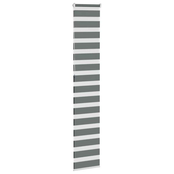 Зебра щора, тъмносива, 50x230 см, ширина на плата 45,9 см, полиестер