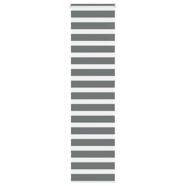 Зебра щора, тъмносива, 55x230 см, ширина на плата 50,9 см, полиестер