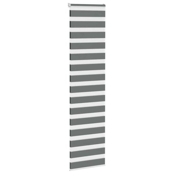 Зебра щора, тъмносива, 55x230 см, ширина на плата 50,9 см, полиестер