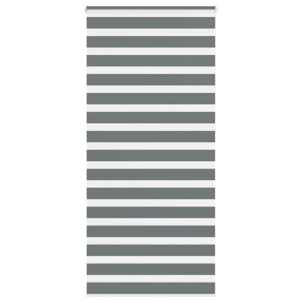 Зебра щора, тъмносива, 115x230 см, ширина на плата 110,9 см, полиестер