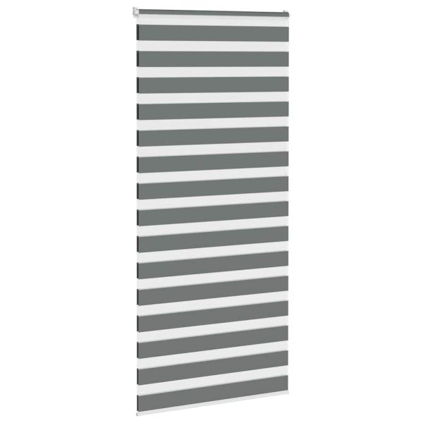 Зебра щора, тъмносива, 115x230 см, ширина на плата 110,9 см, полиестер
