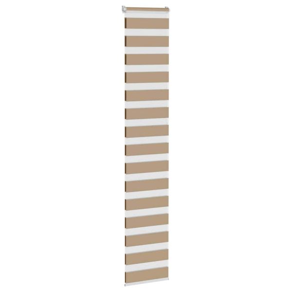 Зебра щора, пясъчно кафява, 40x230 см, ширина на плата 35,9 см, полиестер
