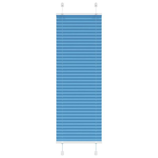 Плисирана щора, синя, 50x150 см, ширина на плата 49,4 см, полиестер
