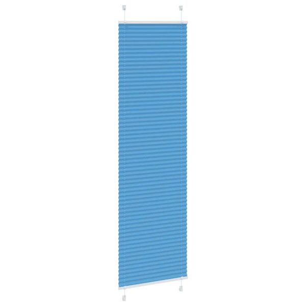 Плисирана щора, синя, 55x200 см, ширина на плата 54,4 см, полиестер