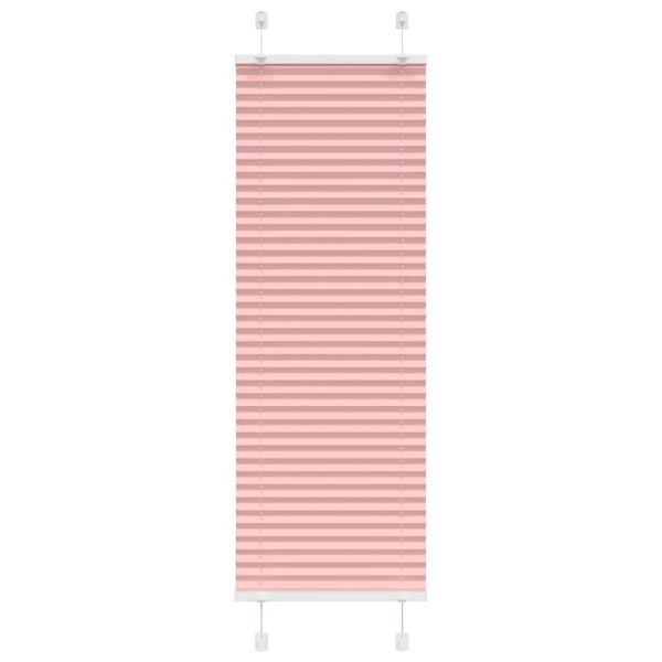 Плисирана щора, розова, 50x100 см, ширина на плата 49,4 см, полиестер