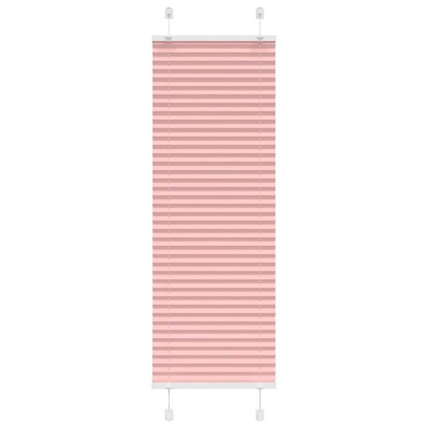 Плисирана щора, розова, 50x150 см, ширина на плата 49,4 см, полиестер