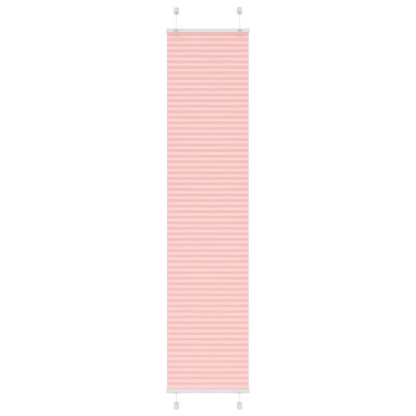 Плисирана щора, розова, 50x200 см, ширина на плата 49,4 см, полиестер