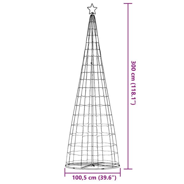 LED коледна елха 550 светодиода синя 300 см