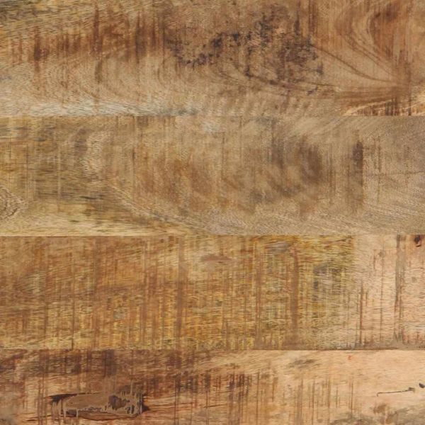 Нощно шкафче 40x40x50 см, масивно необработено дърво, цвят манго