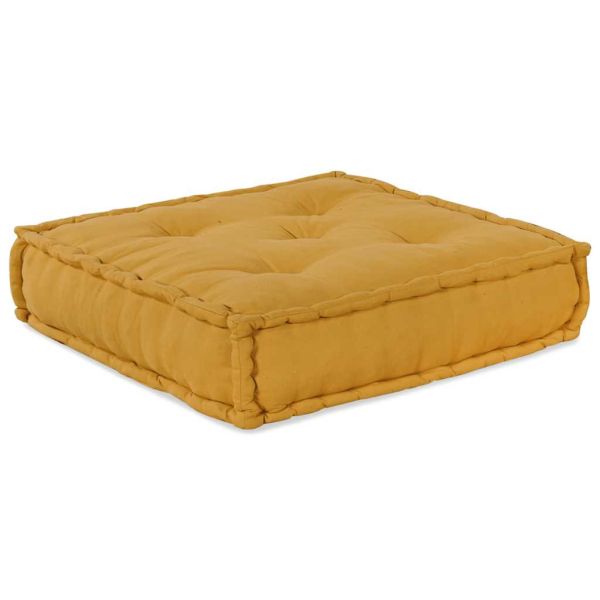Модулен диван, жълт, 70x70x54, плат