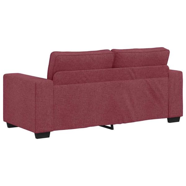 Двуместен диван, бордо, 180x77x82 см, плат