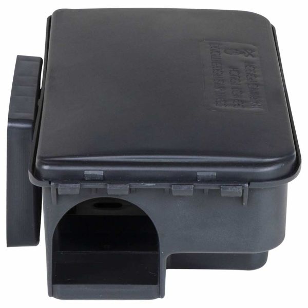 Капани за мишки, 4 бр., черни, 22x12,5x7,5 см