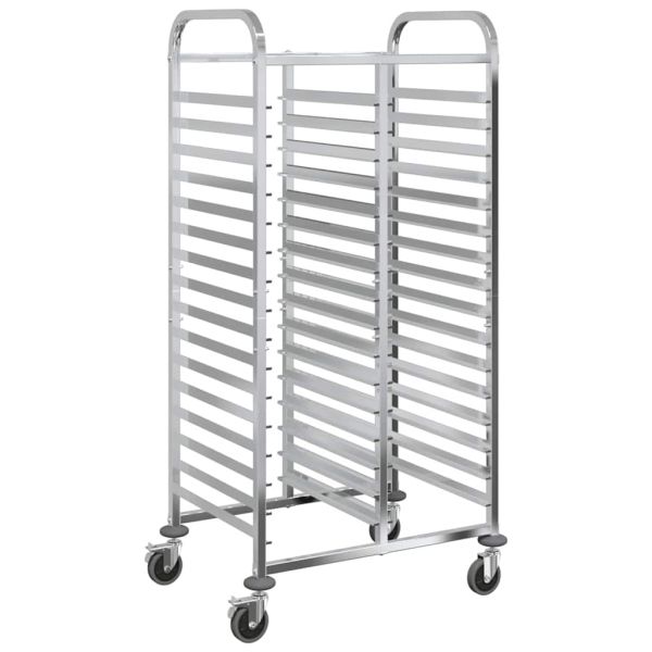 Количка за тави с 32 GN контейнера 75x55x162,5 см неръждаема стомана