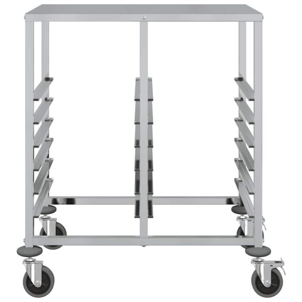 Количка за тави с 12 GN контейнера 75x55x87 см неръждаема стомана