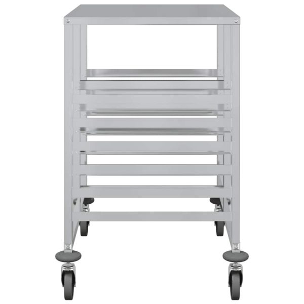 Количка за тави с 12 GN контейнера 75x55x87 см неръждаема стомана