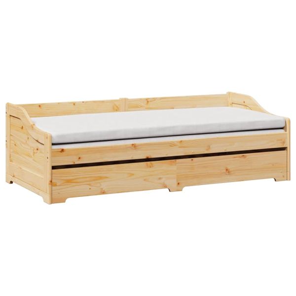 Кушетка с издърпващ се матрак без матрак IRUN 90x200 см