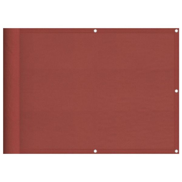 Балконски параван, теракота, 75x800 см, 100% полиестер, оксфорд