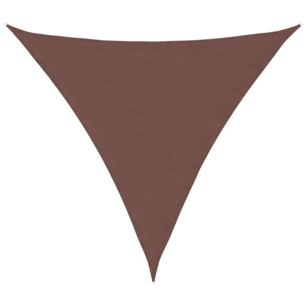 Сенник за слънце, платно, кафяв, 2x2x2 м, 100% полиестер, оксфорд