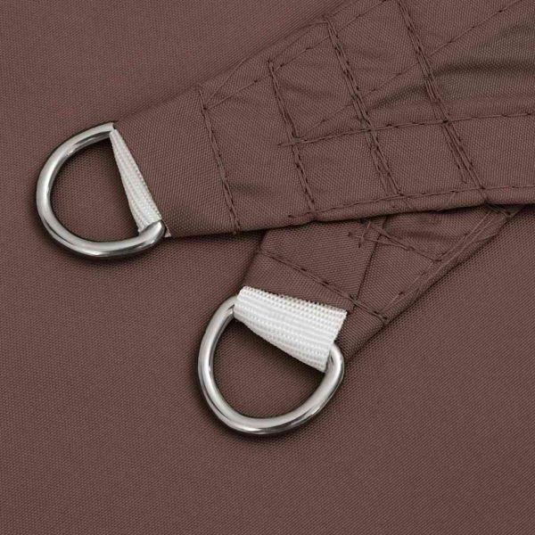 Сенник за слънце, платно, кафяв, 2x2x2 м, 100% полиестер, оксфорд