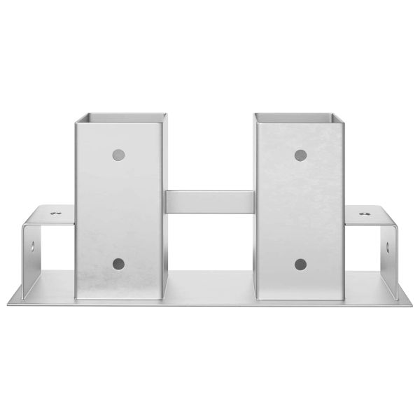Помощник за подреждане на дърва 12 pcs Сребристо 34 x 10 x 15 см