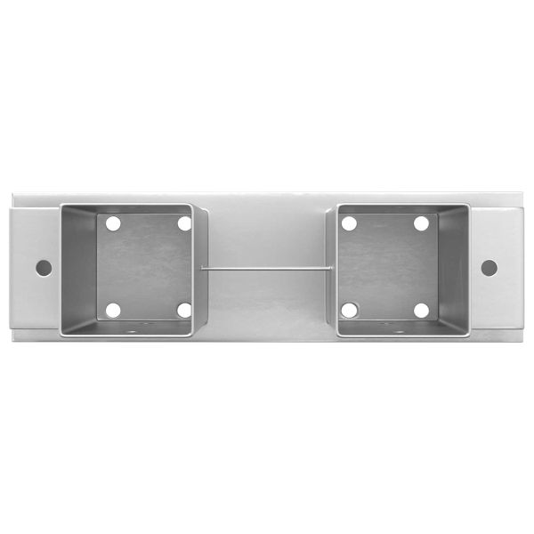 Помощник за подреждане на дърва 12 pcs Сребристо 34 x 10 x 15 см