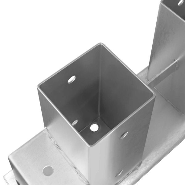 Помощник за подреждане на дърва 12 pcs Сребристо 34 x 10 x 15 см