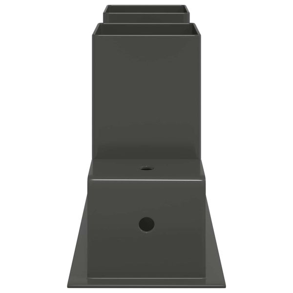 Помощник за подреждане на дърва 4 pcs Антрацит 34 x 10 x 15 см