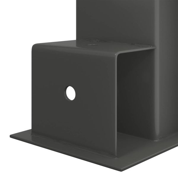 Помощник за подреждане на дърва 4 pcs Антрацит 34 x 10 x 15 см
