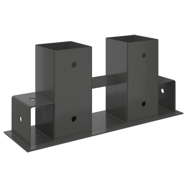 Помощник за подреждане на дърва 12 pcs Антрацит 34 x 10 x 15 см