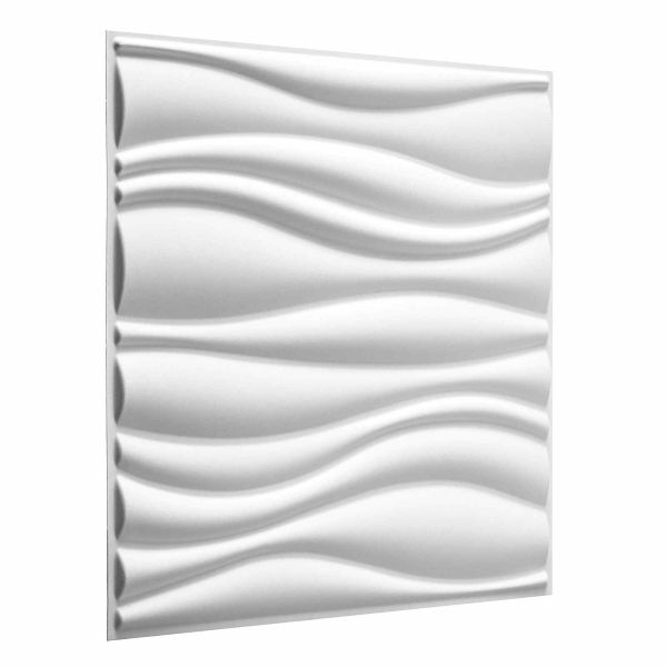 Стенни панели 12 pcs 50 x 50 cm Бяло