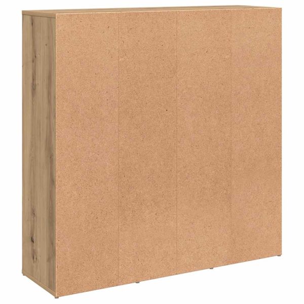 Библиотека, занаятчийски дъб, 98x29x97,5 см, инженерно дърво