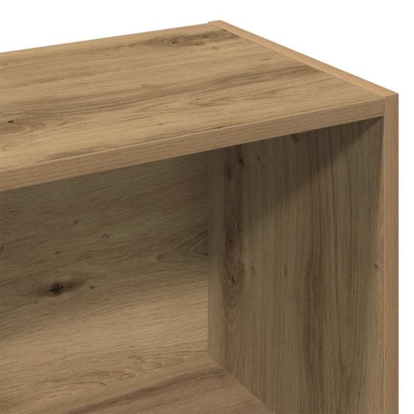 Библиотека, занаятчийски дъб, 98x29x97,5 см, инженерно дърво