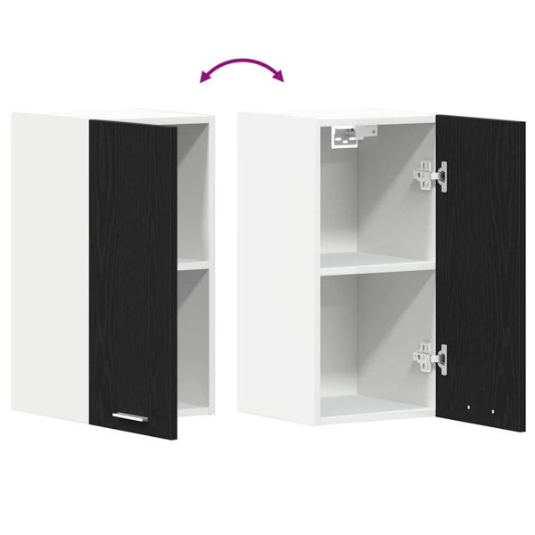 Висящ шкаф, черен дъб, 30x31x60 см, инженерно дърво