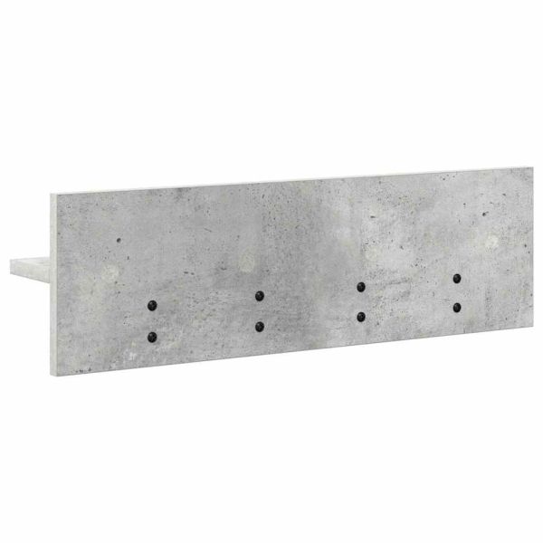 Стенен закачалка за палта Циментено сиво 60 x 10,5 x 18 см