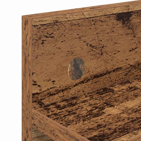 Стенен закачалка за палта Старо дърво 60 x 10,5 x 18 см