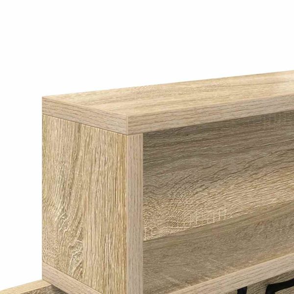 Стенен закачалка за палта с рафт Сонома дъб 100 x 12 x 43,5 см