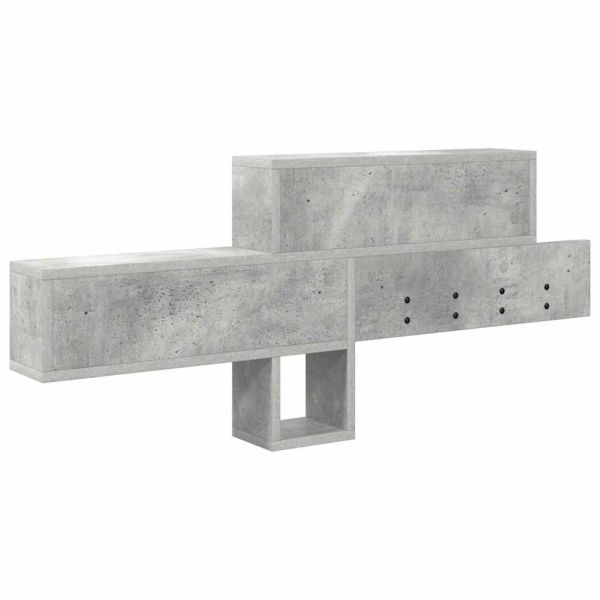 Стенен закачалка за палта Циментено сиво 100 x 12 x 43,5 см