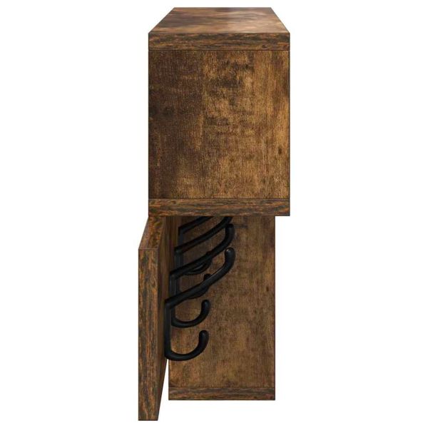 Стенен закачалка за палта с рафт Димян дъб 100 x 12 x 43,5 см